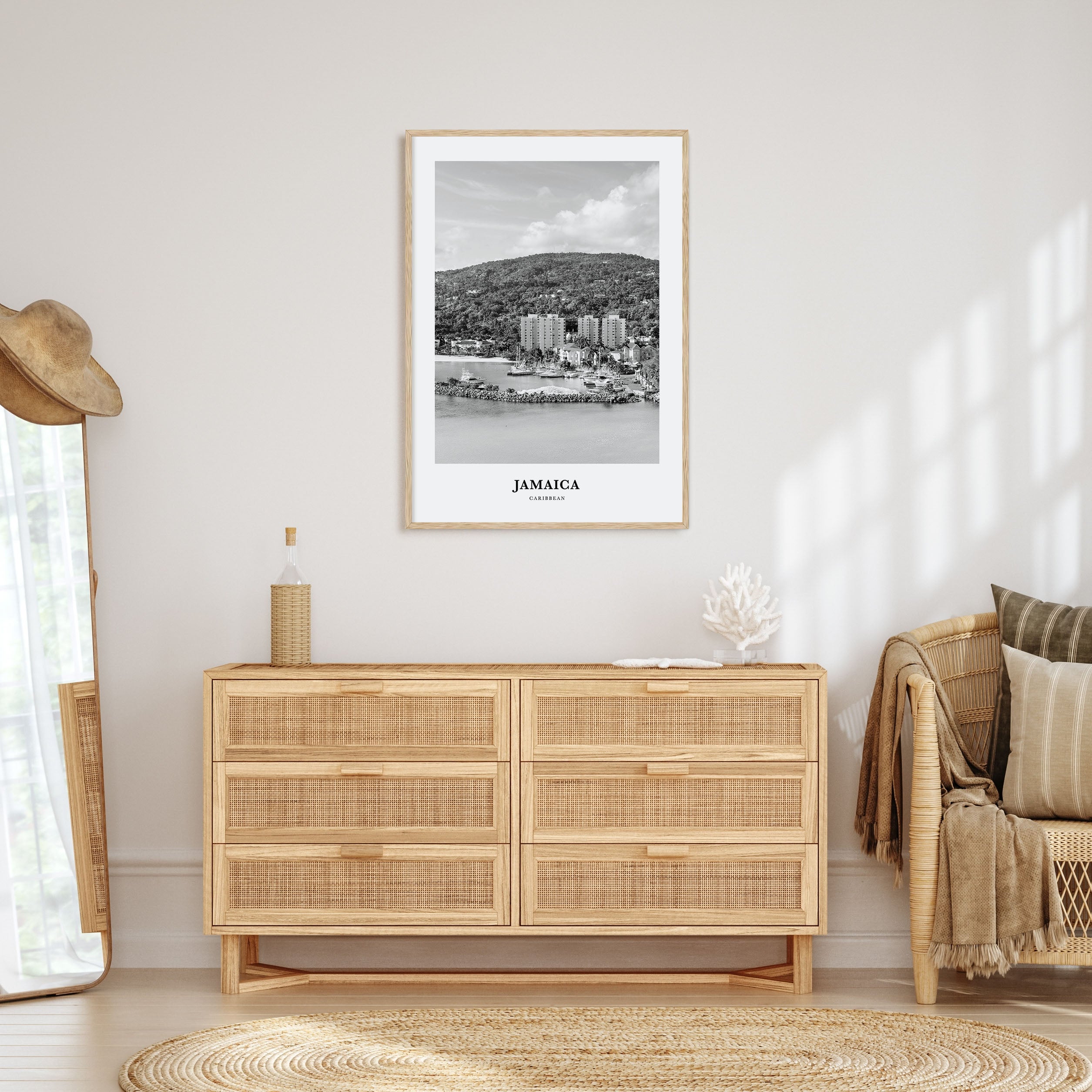 Jamaica Portrait B&W No 1 Poster