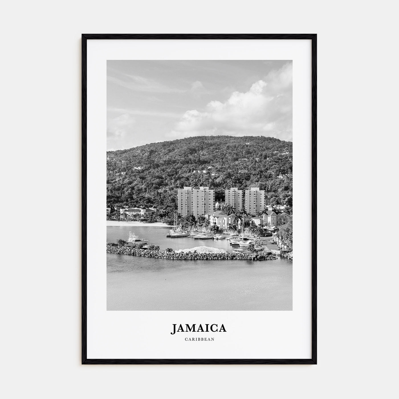 Jamaica Portrait B&W No 1 Poster