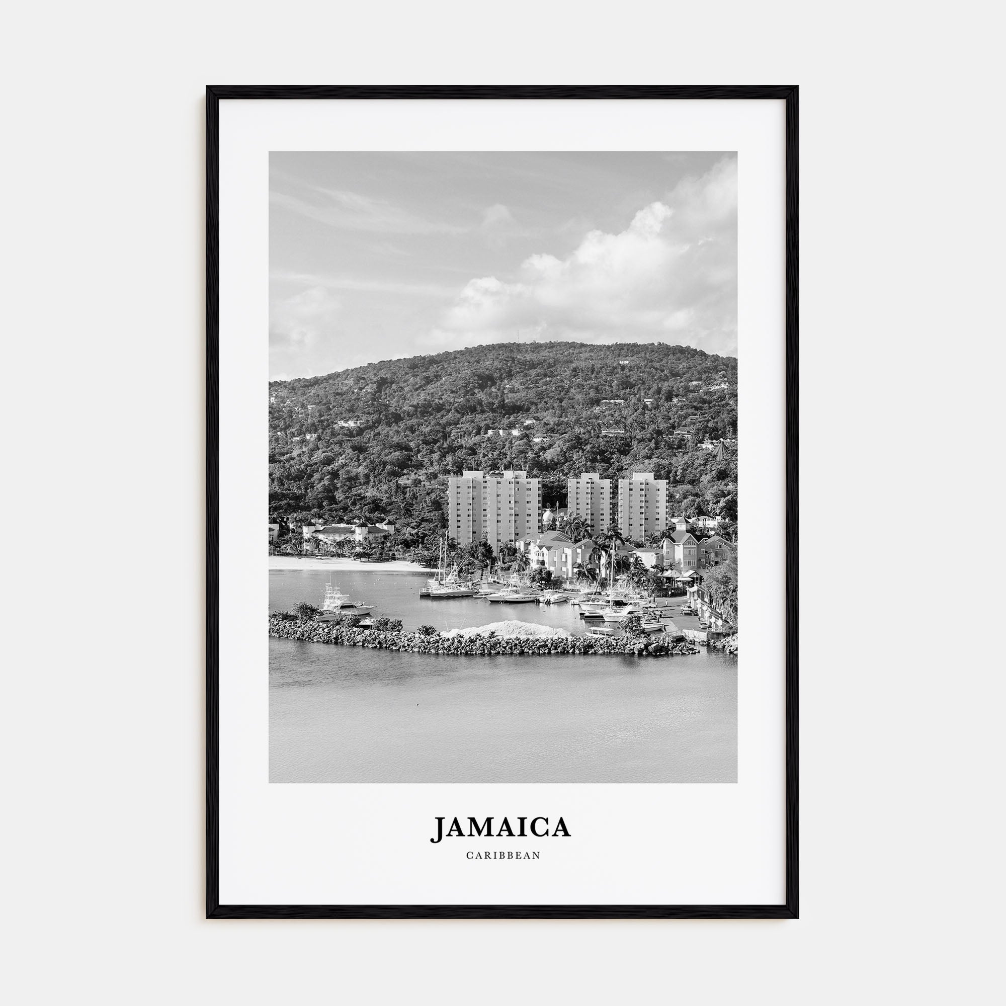 Jamaica Portrait B&W No 1 Poster