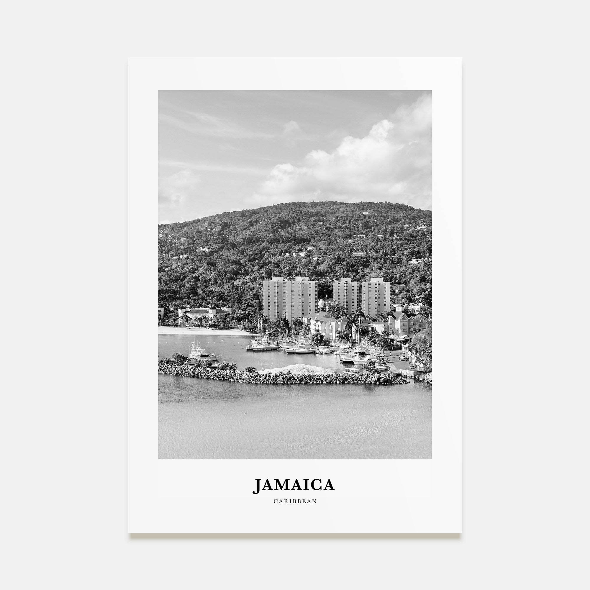 Jamaica Portrait B&W No 1 Poster