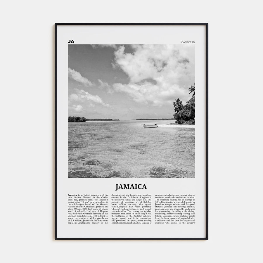 Jamaica Travel B&W No 1 Poster
