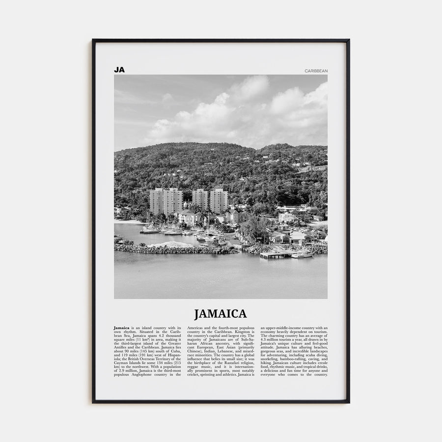 Jamaica Travel B&W No 3 Poster