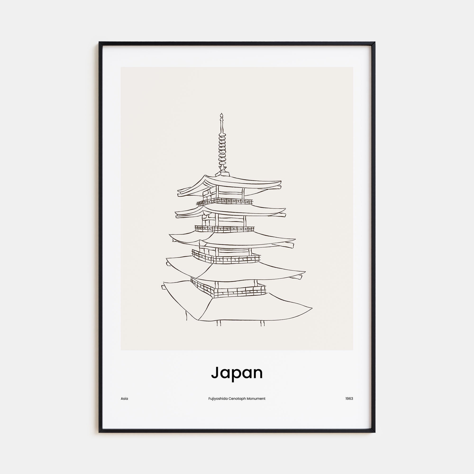 Japan Drawn Poster