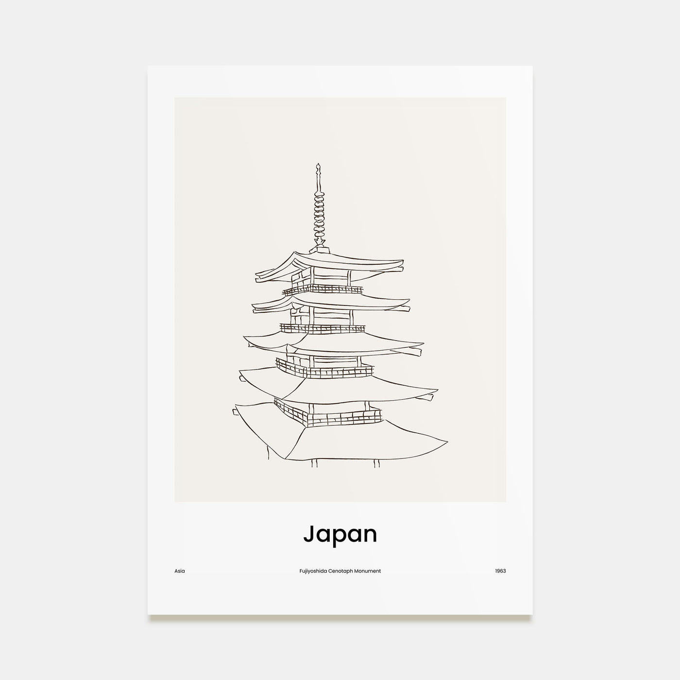 Japan Drawn Poster