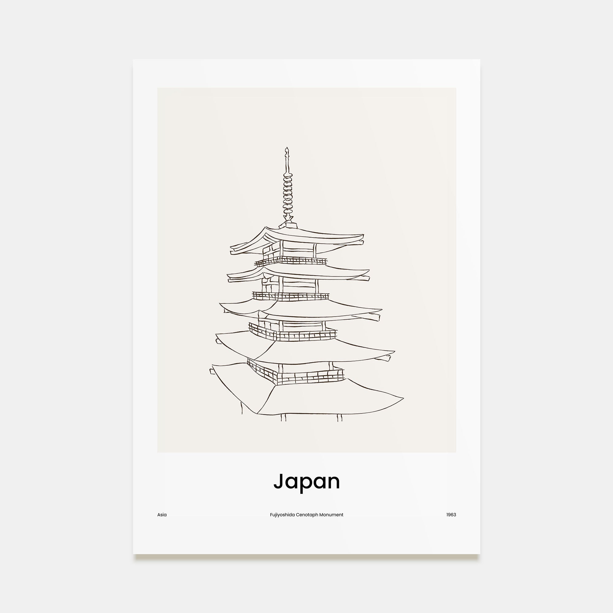 Japan Drawn Poster