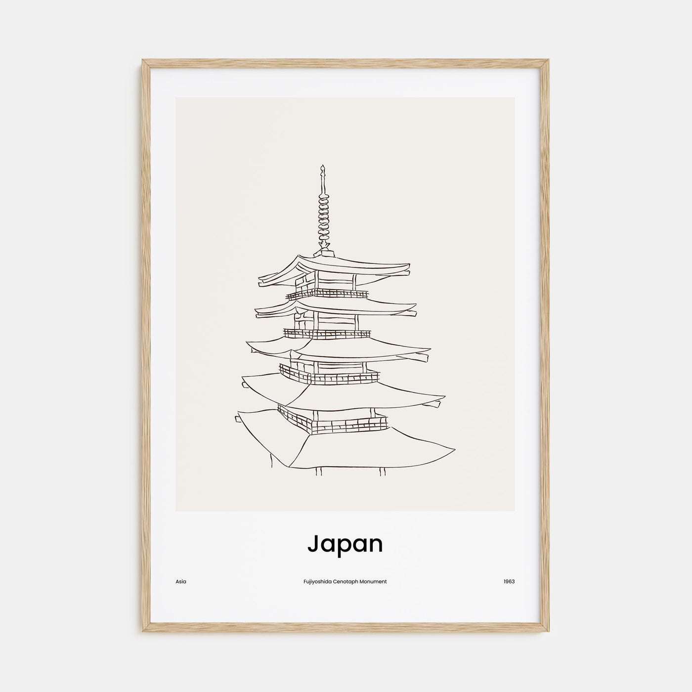 Japan Drawn Poster