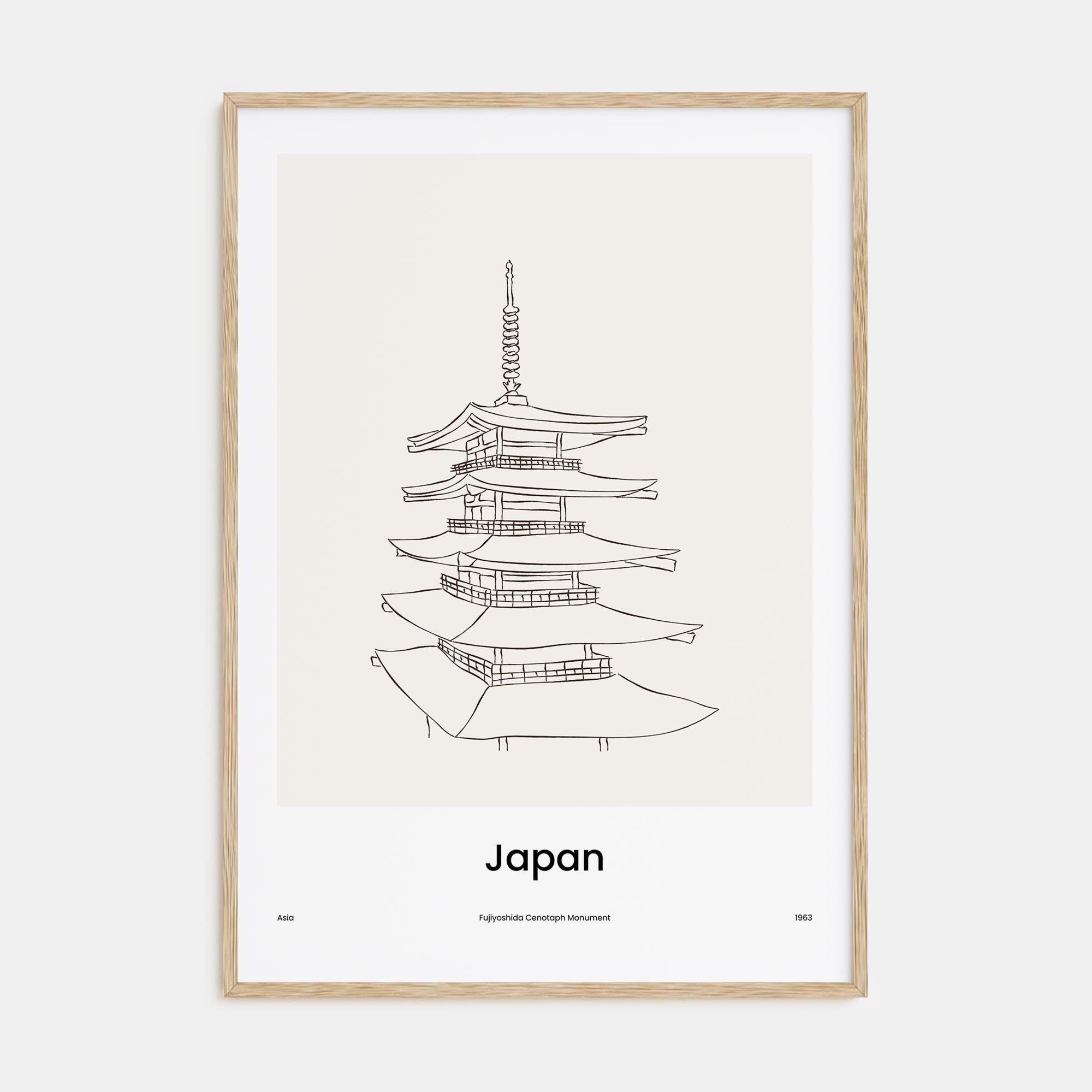 Japan Drawn Poster
