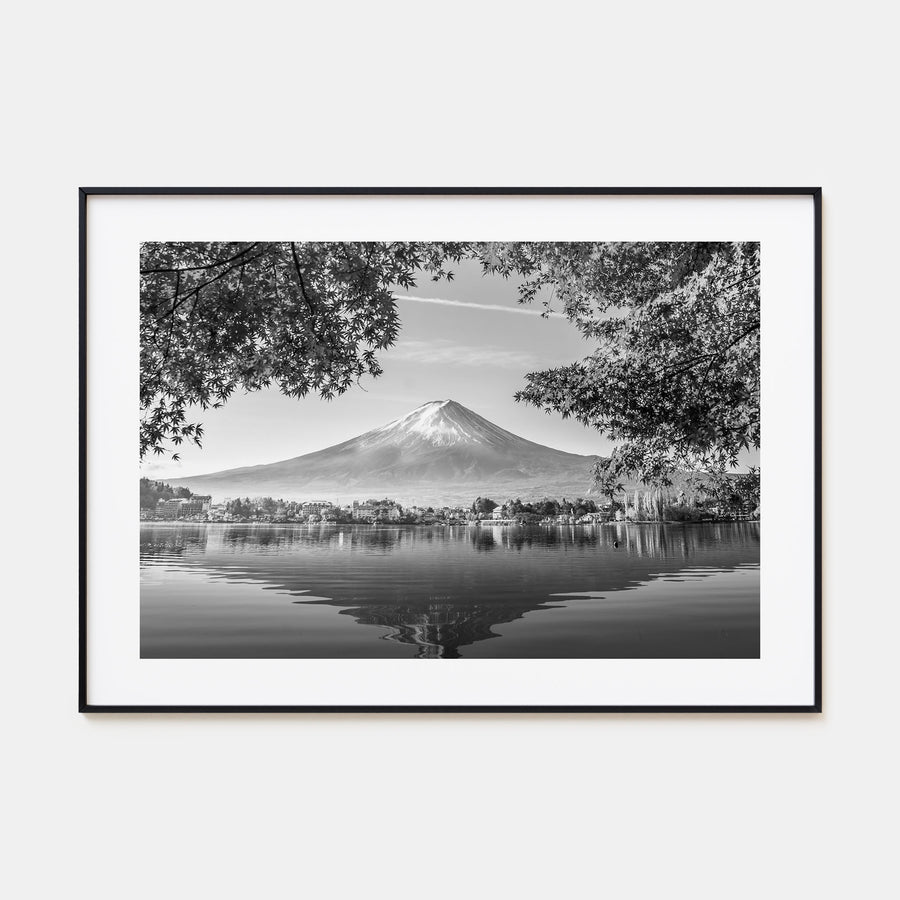 Japan Landscape B&W Poster