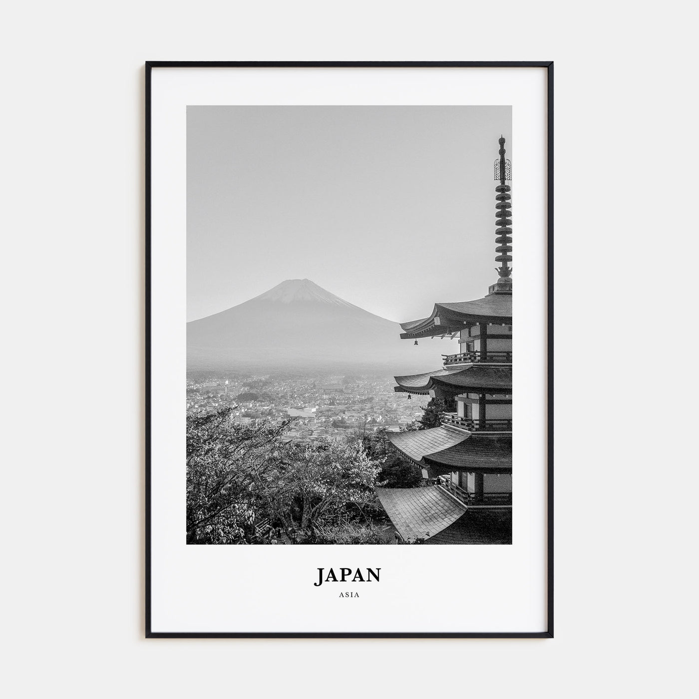 Japan Portrait B&W No 2 Poster