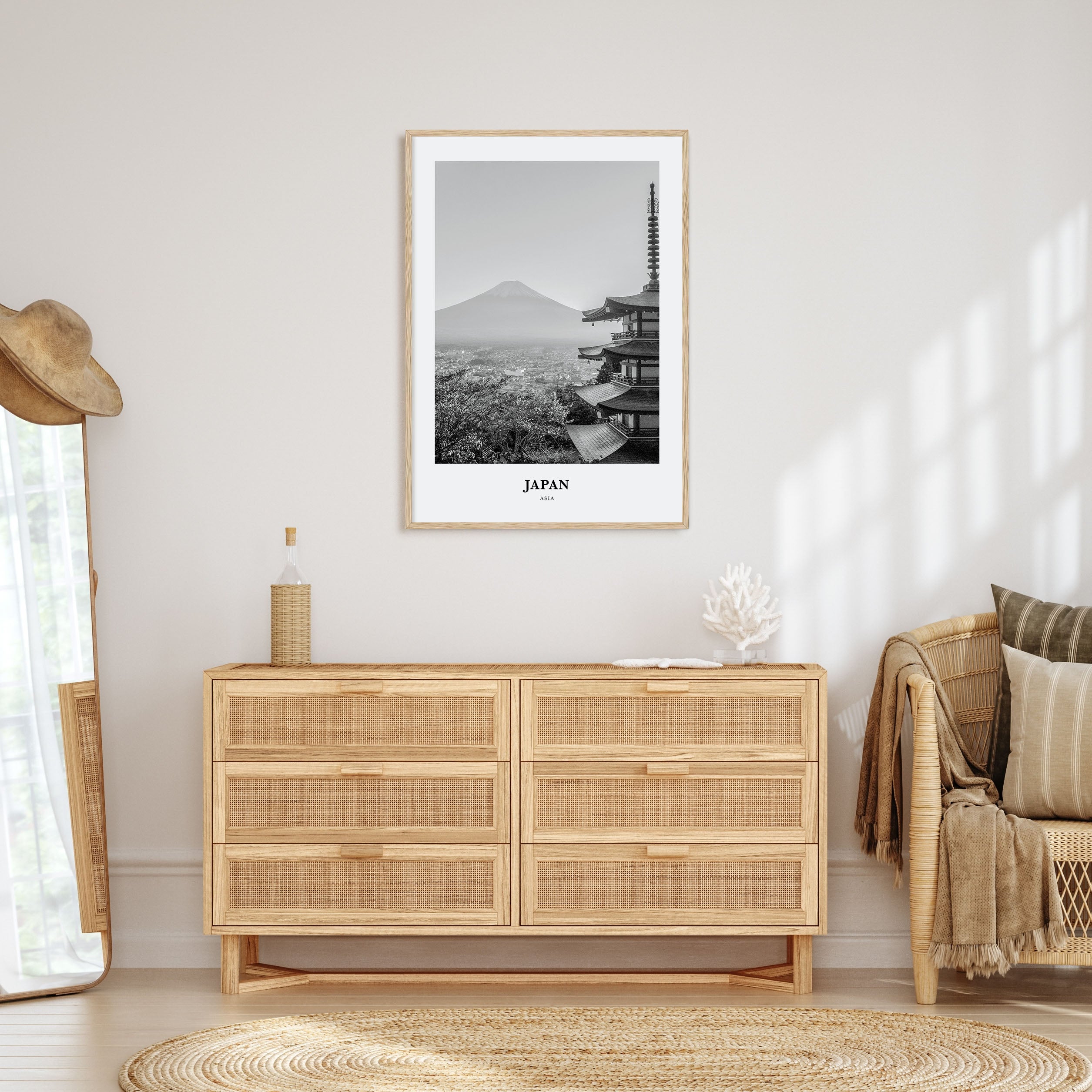 Japan Portrait B&W No 2 Poster