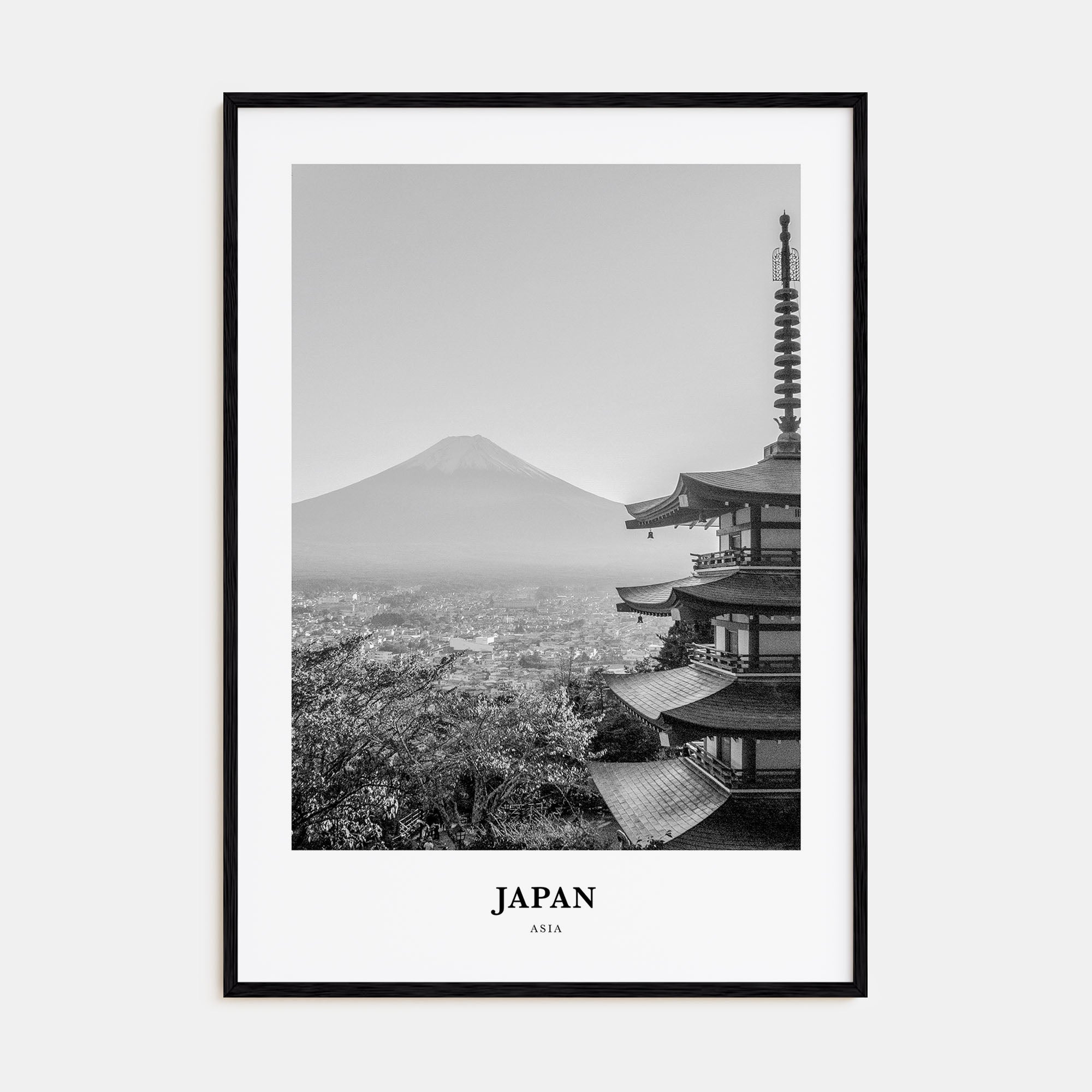 Japan Portrait B&W No 2 Poster