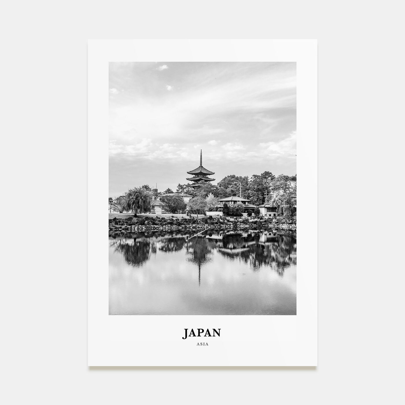 Japan Portrait B&W No 3 Poster