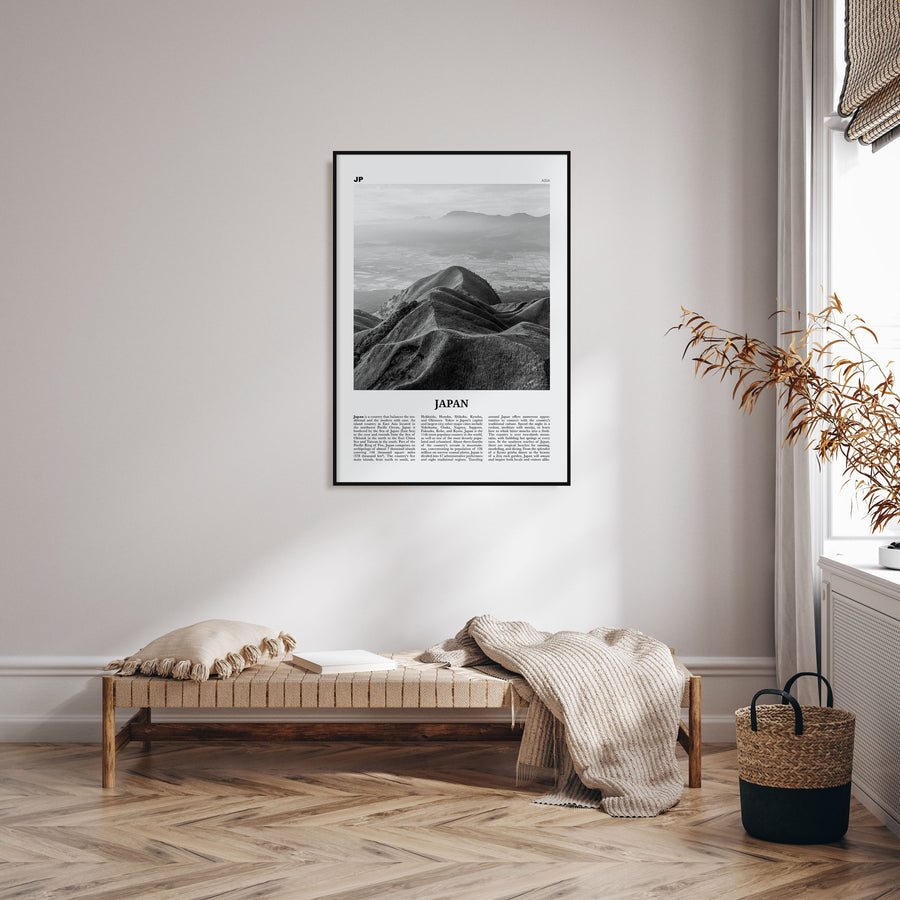 Japan Travel B&W No 3 Poster