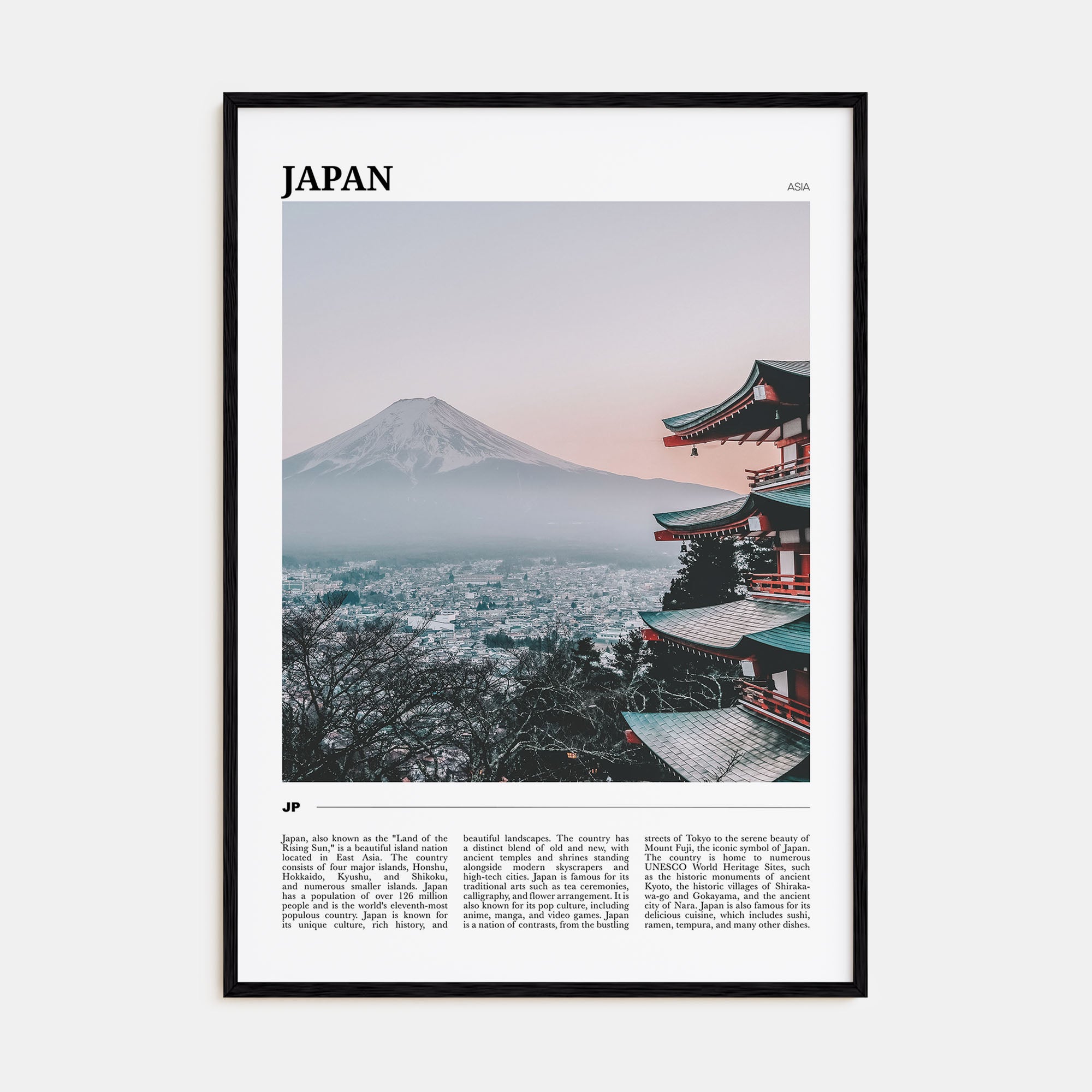 Japan Travel Color Poster