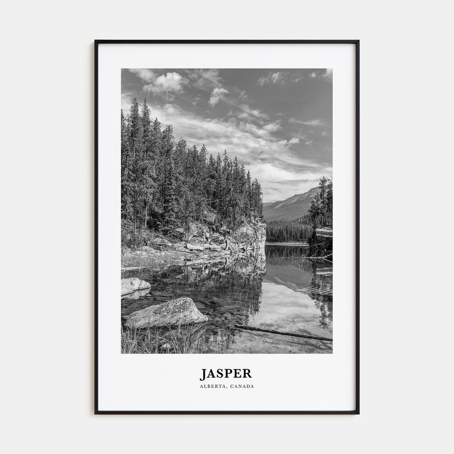 Jasper National Park Portrait B&W Poster