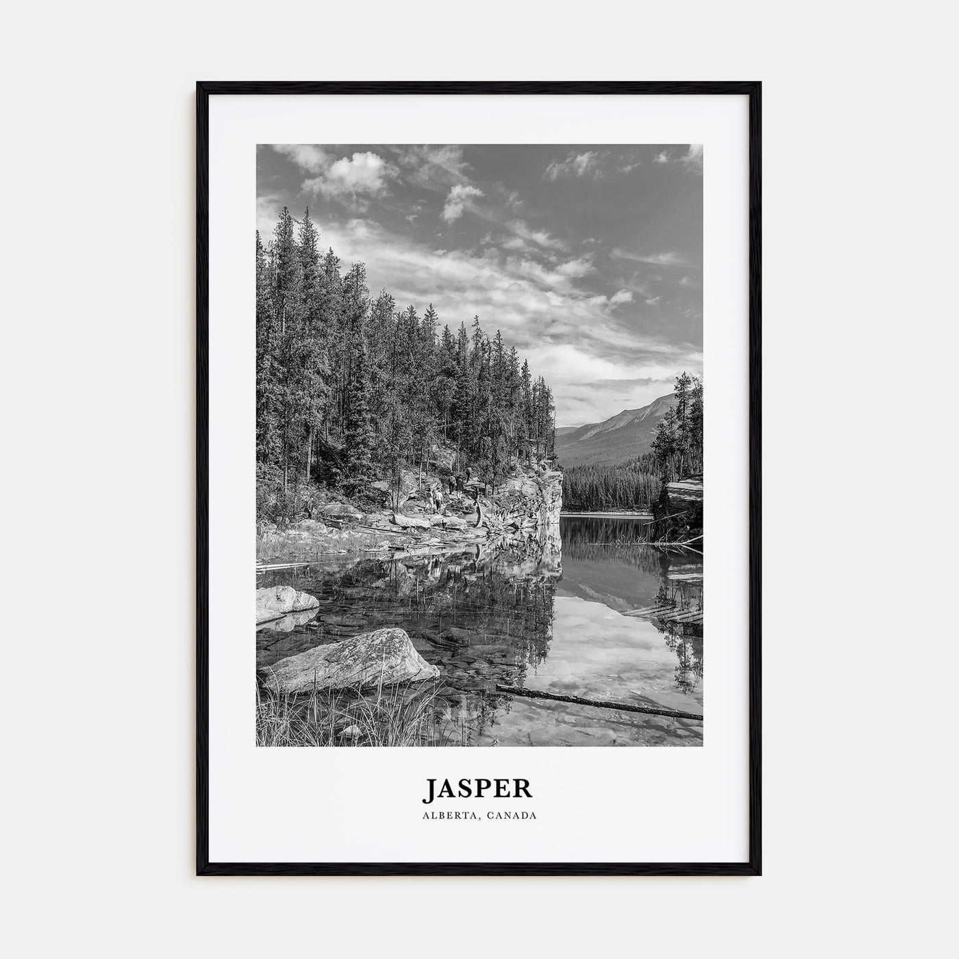 Jasper National Park Portrait B&W Poster