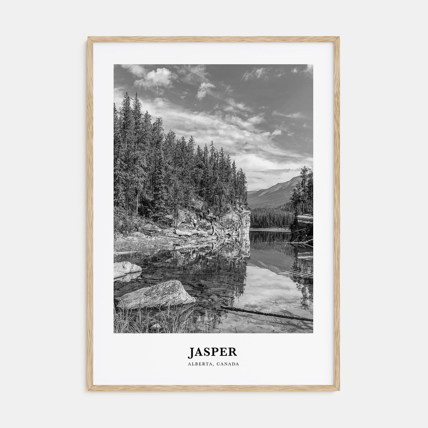 Jasper National Park Portrait B&W Poster