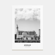 Jeddah Portrait B&W Poster