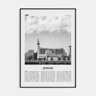Jeddah Travel B&W Poster