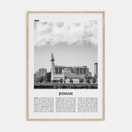 Jeddah Travel B&W Poster