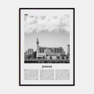 Jeddah Travel B&W Poster