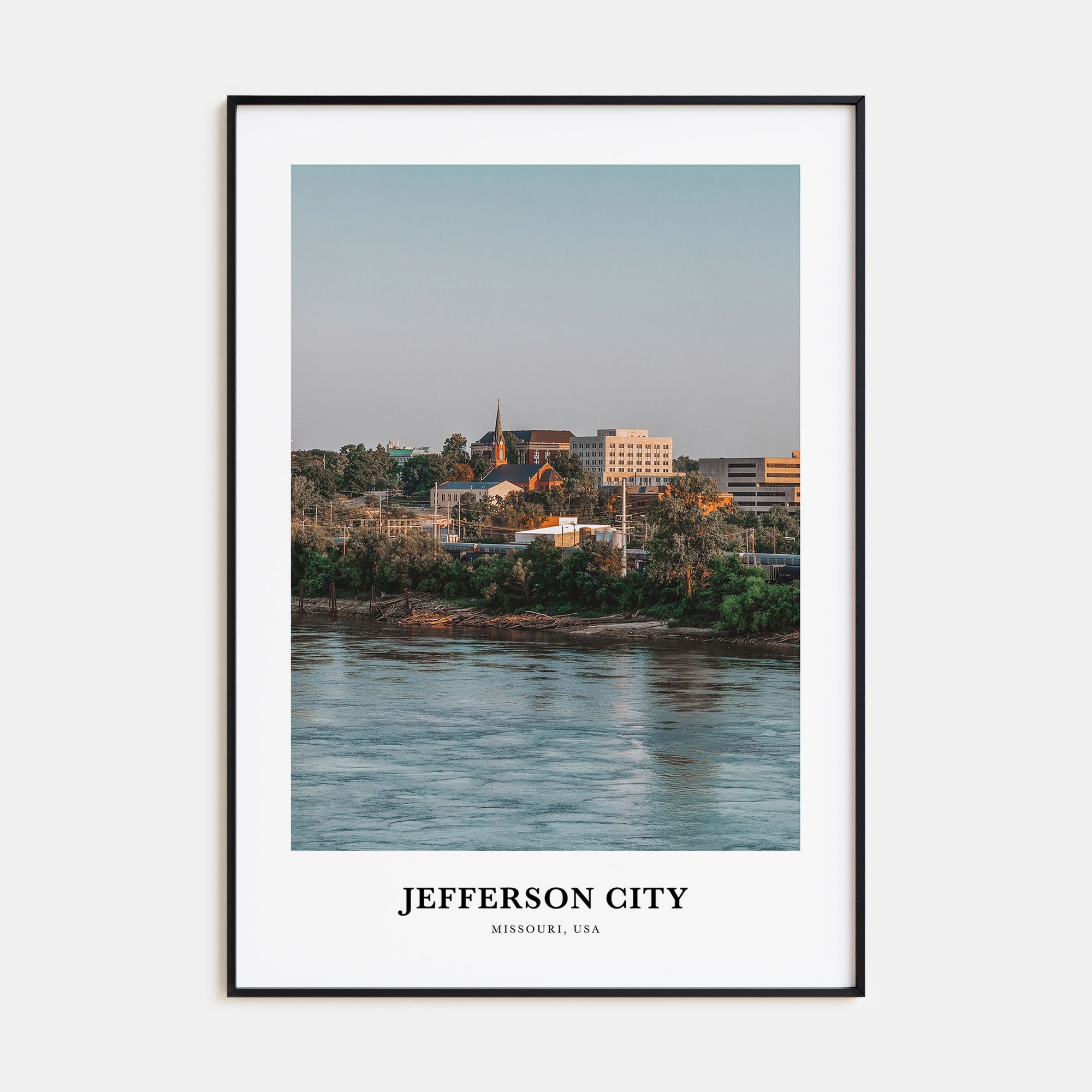 Jefferson City Portrait Color No 1 Poster