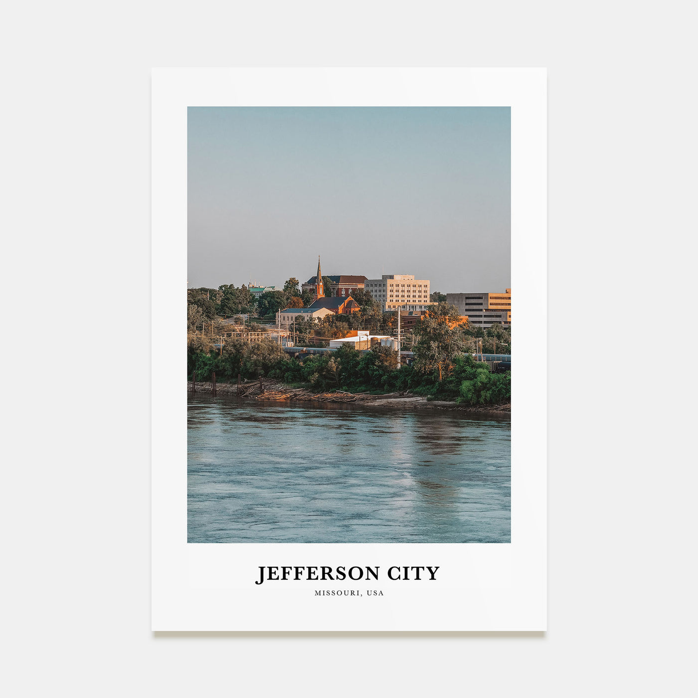 Jefferson City Portrait Color No 1 Poster