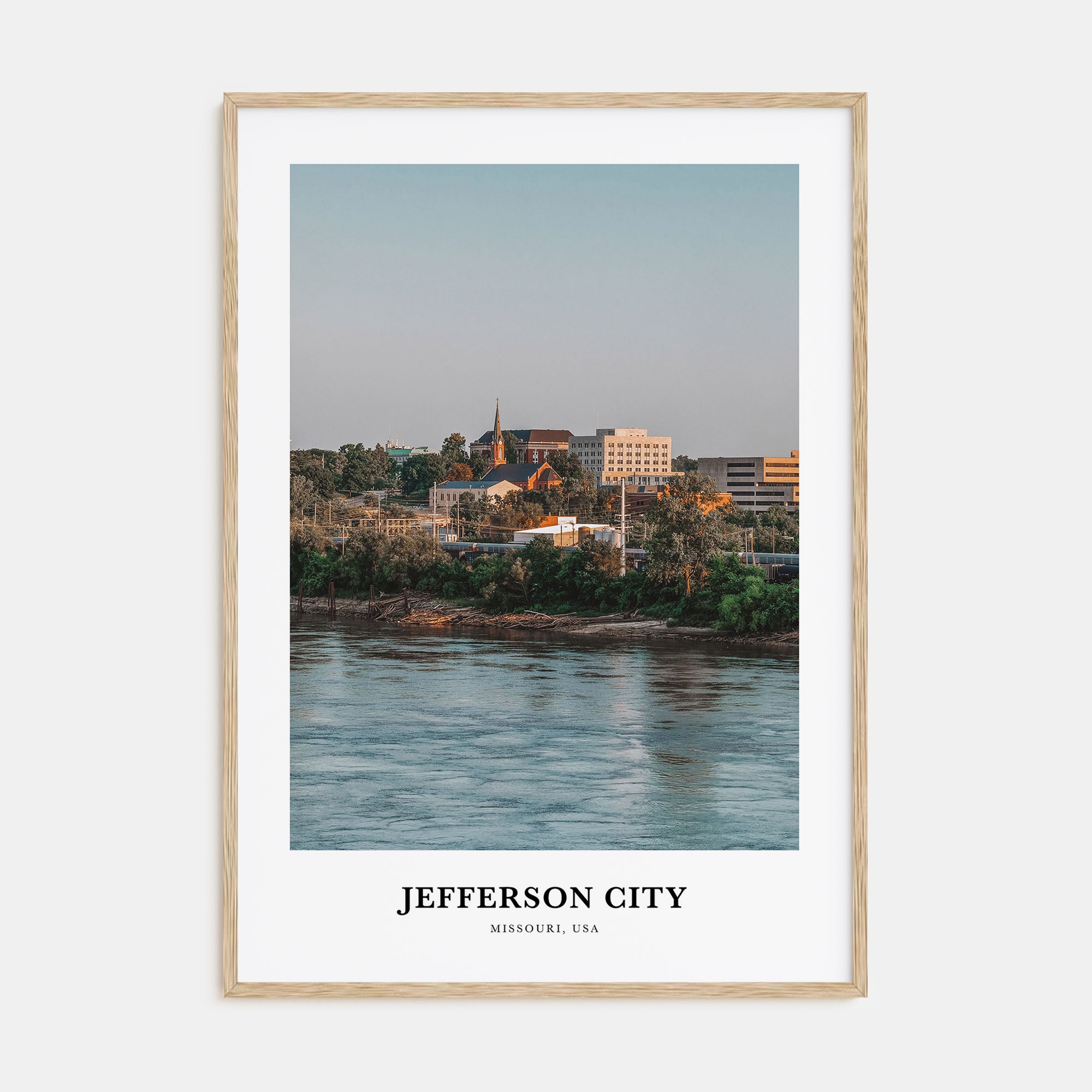 Jefferson City Portrait Color No 1 Poster