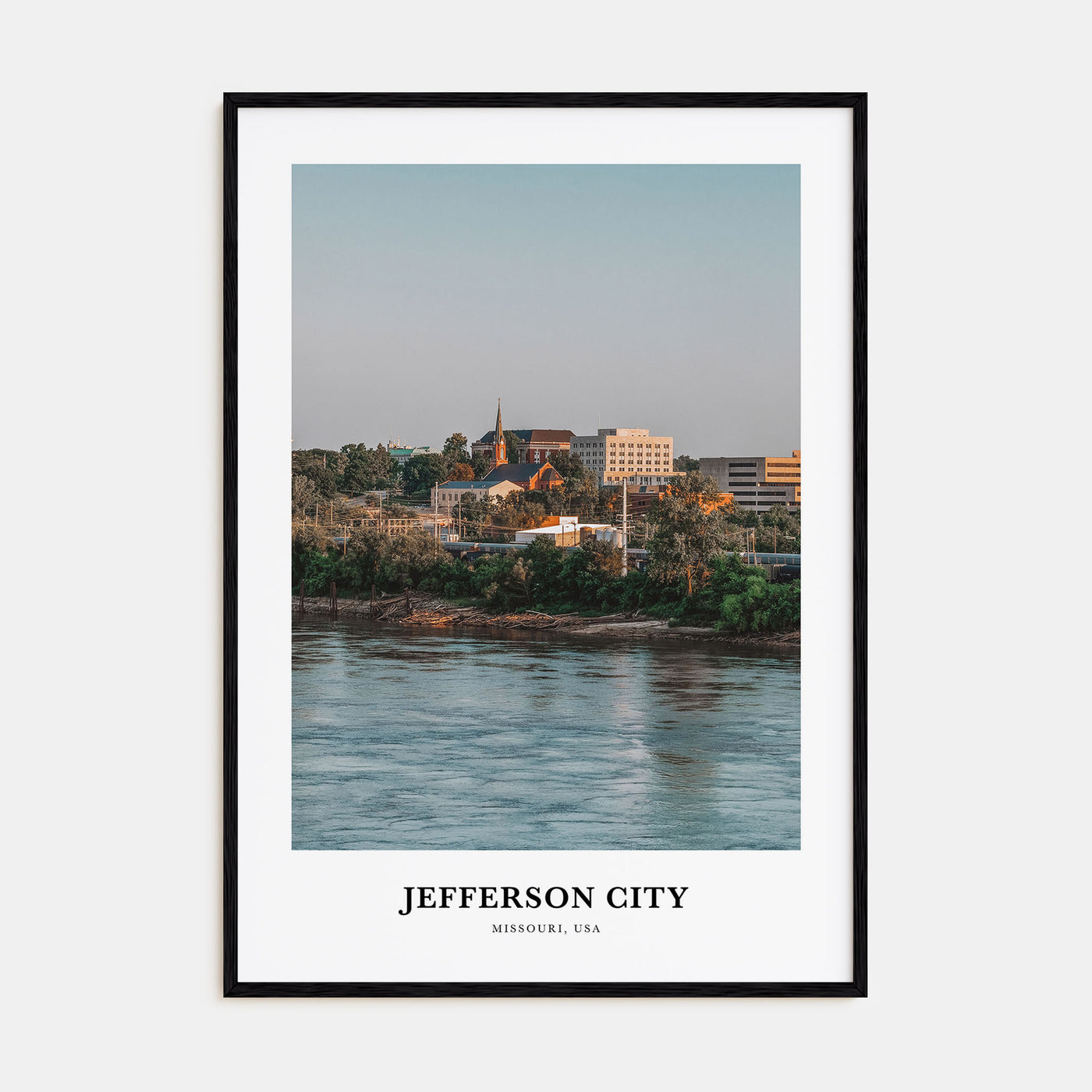 Jefferson City Portrait Color No 1 Poster