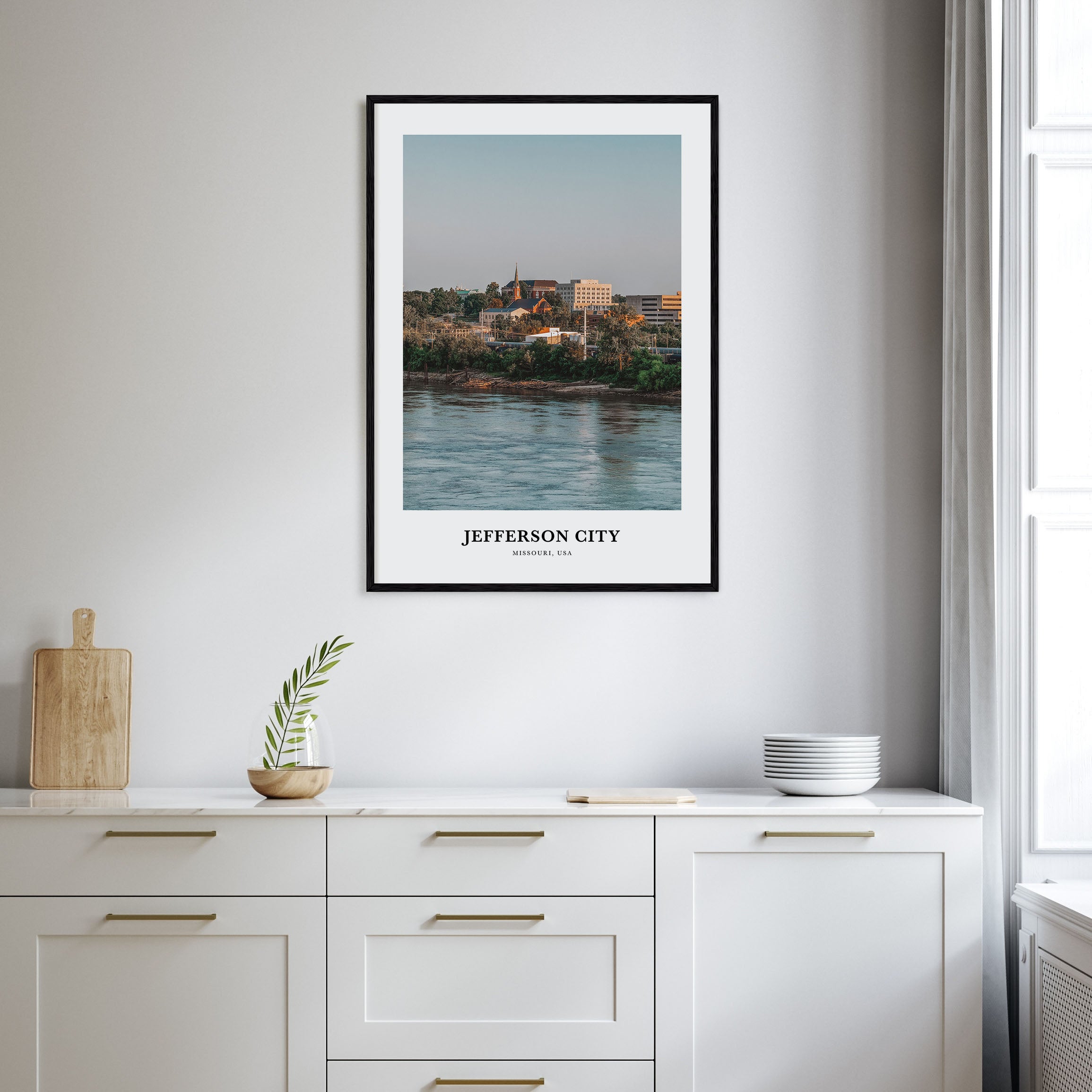 Jefferson City Portrait Color No 1 Poster