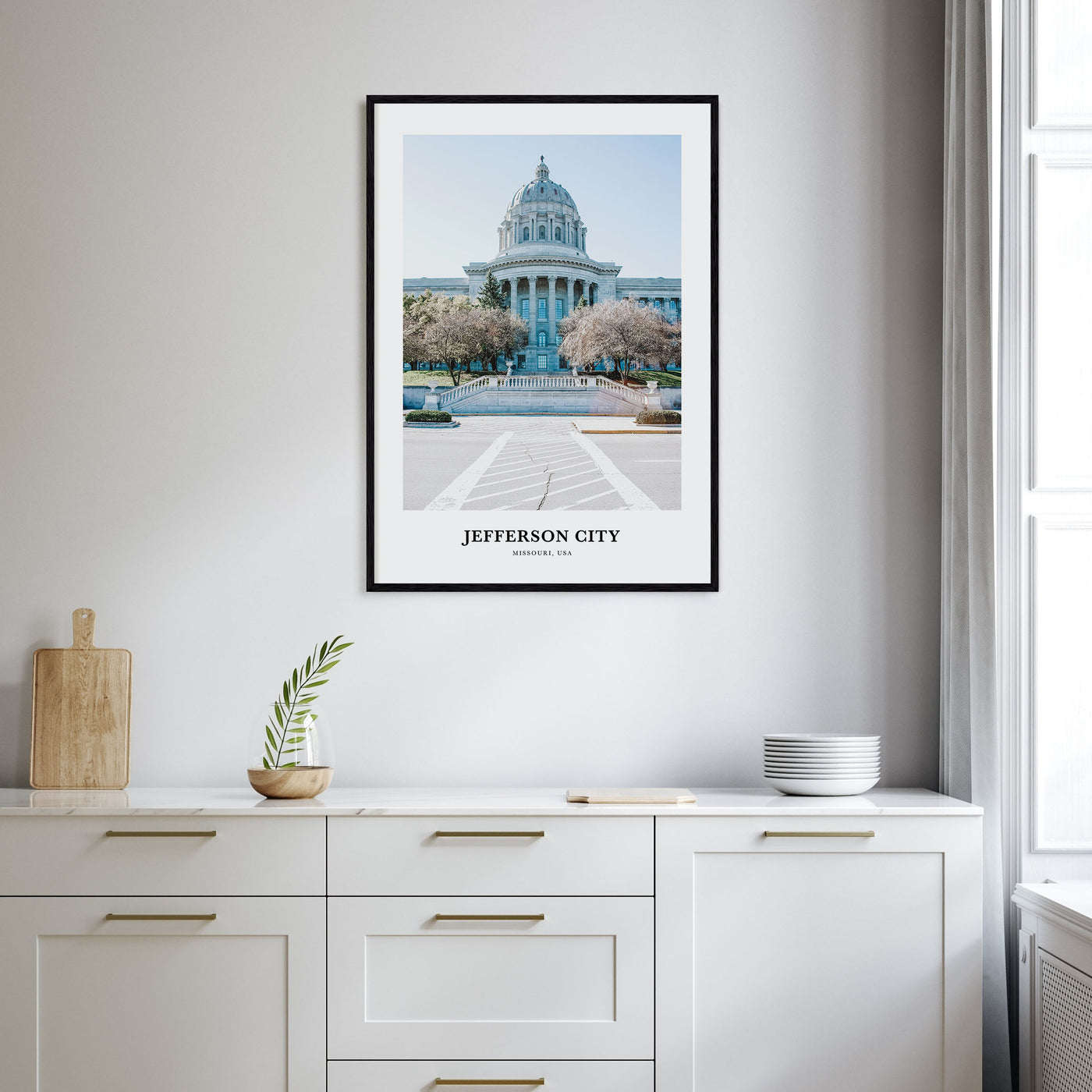 Jefferson City Portrait Color No 2 Poster