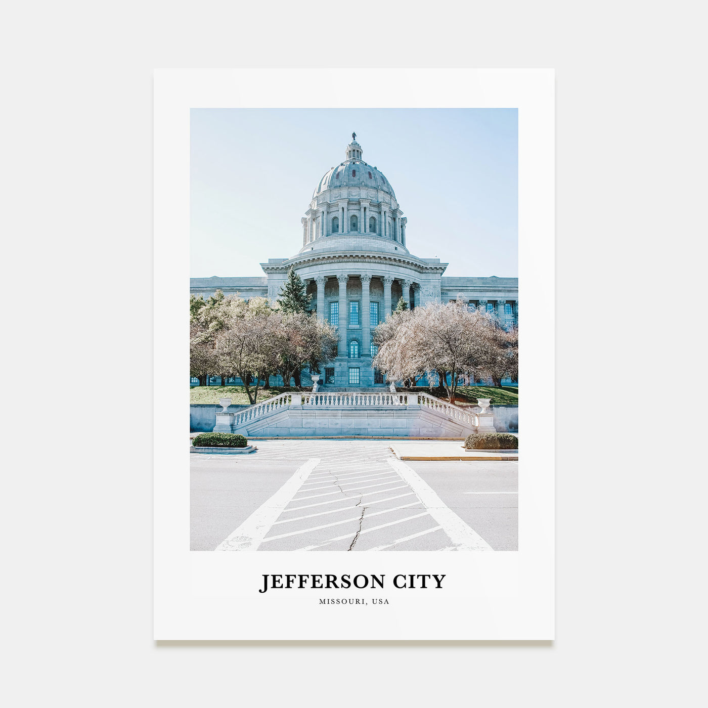 Jefferson City Portrait Color No 2 Poster