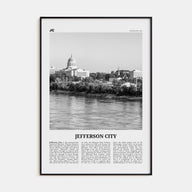 Jefferson City Travel B&W Poster