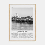 Jefferson City Travel B&W Poster