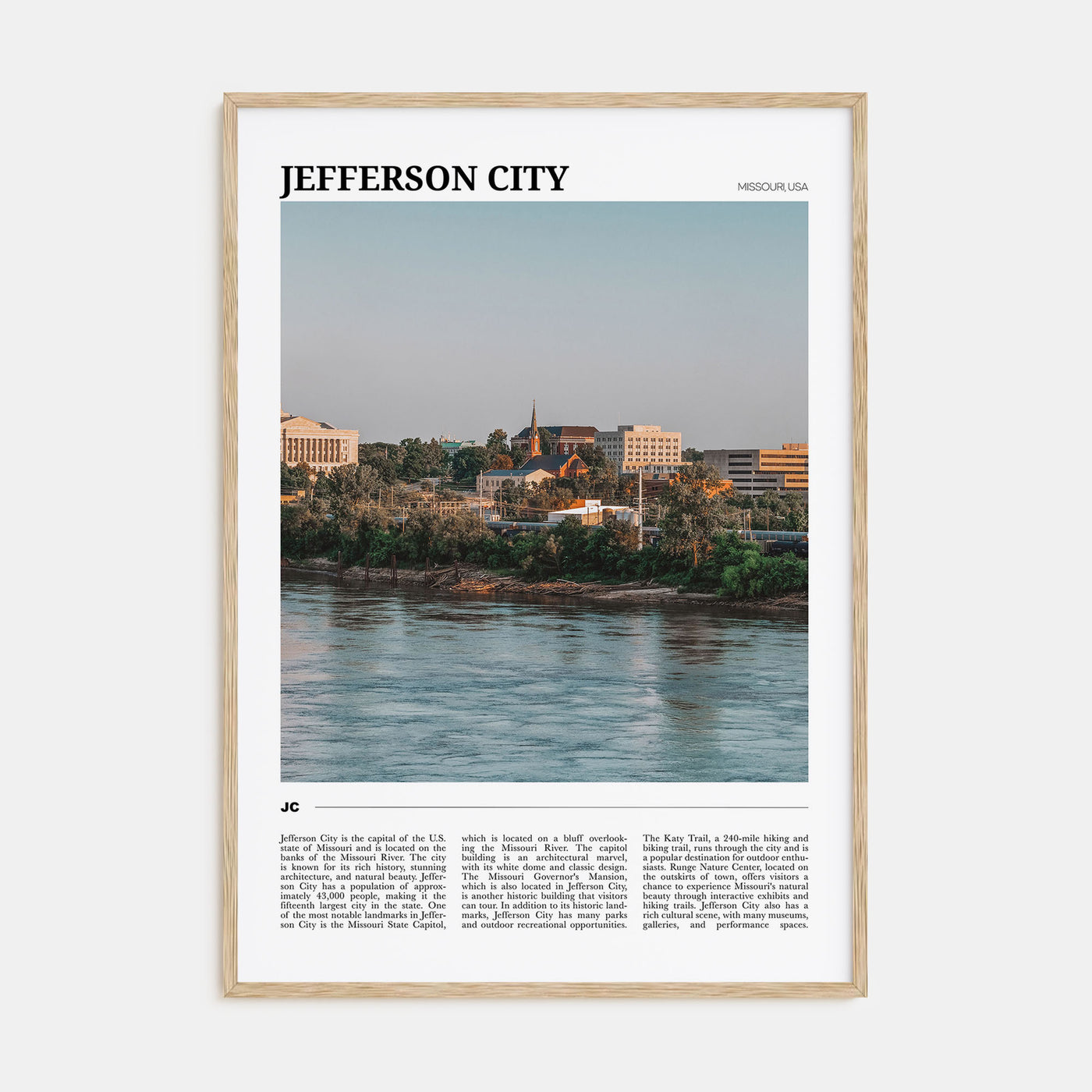 Jefferson City Travel Color No 1 Poster