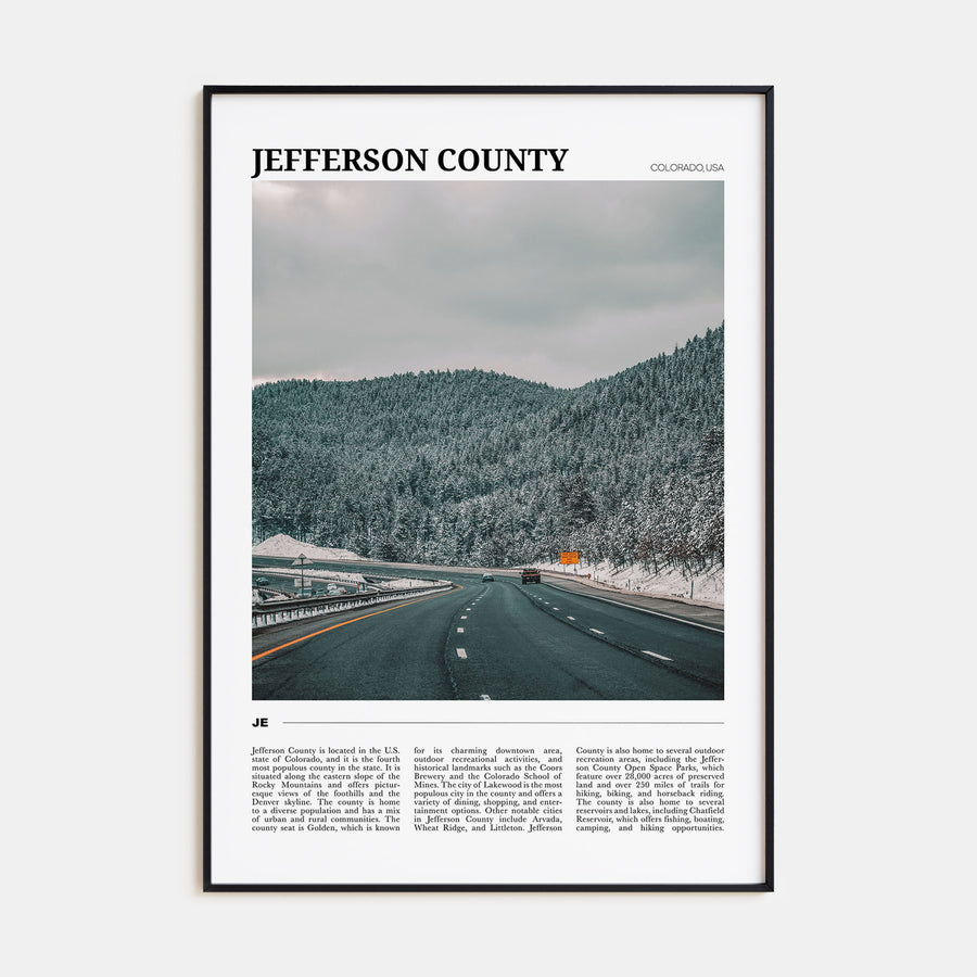 Jefferson County Travel Color Poster