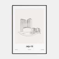 Jeju City Drawn Poster