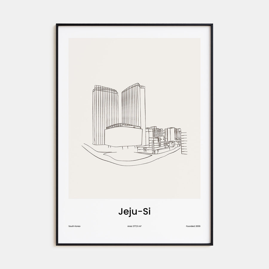 Jeju City Drawn Poster