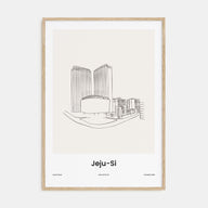 Jeju City Drawn Poster