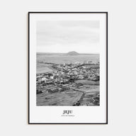 Jeju City Portrait B&W Poster