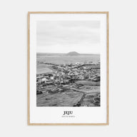 Jeju City Portrait B&W Poster