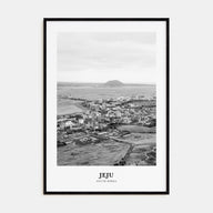 Jeju City Portrait B&W Poster