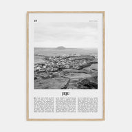 Jeju Island Travel B&W Poster