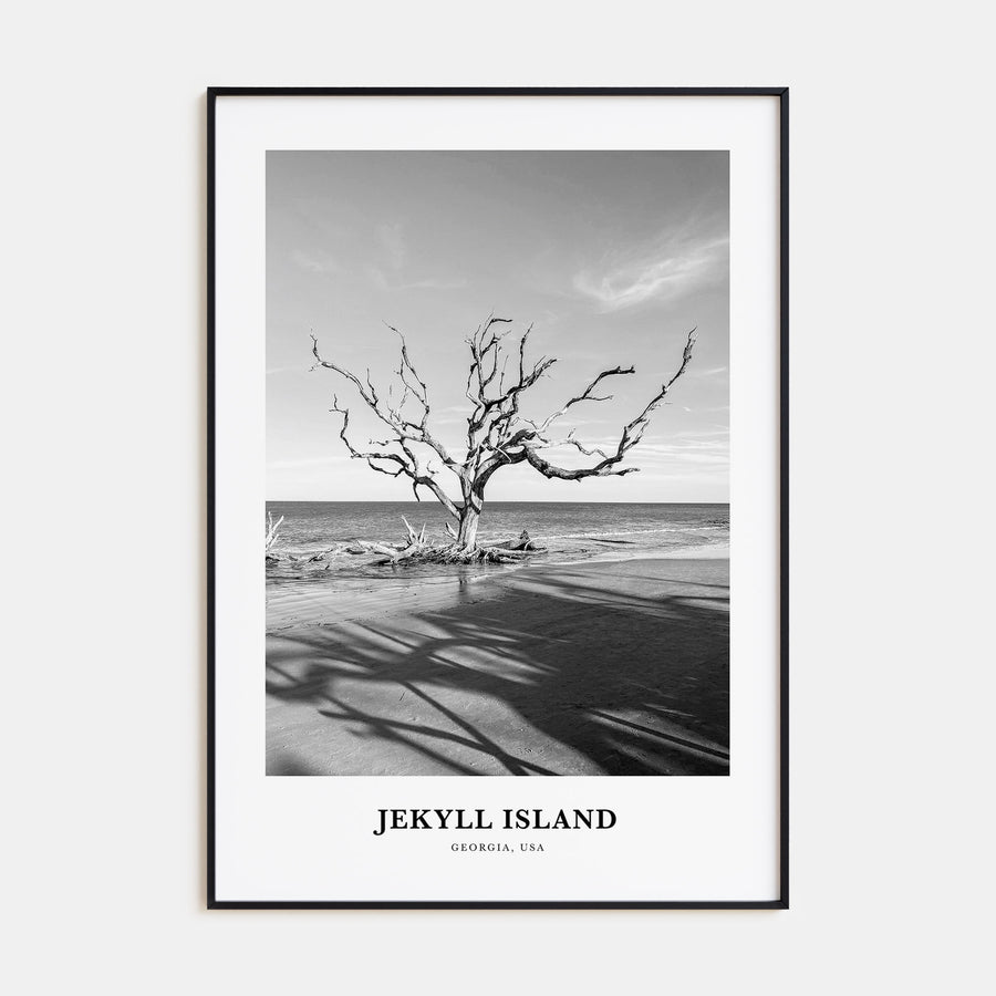 Jekyll Island Portrait B&W Poster