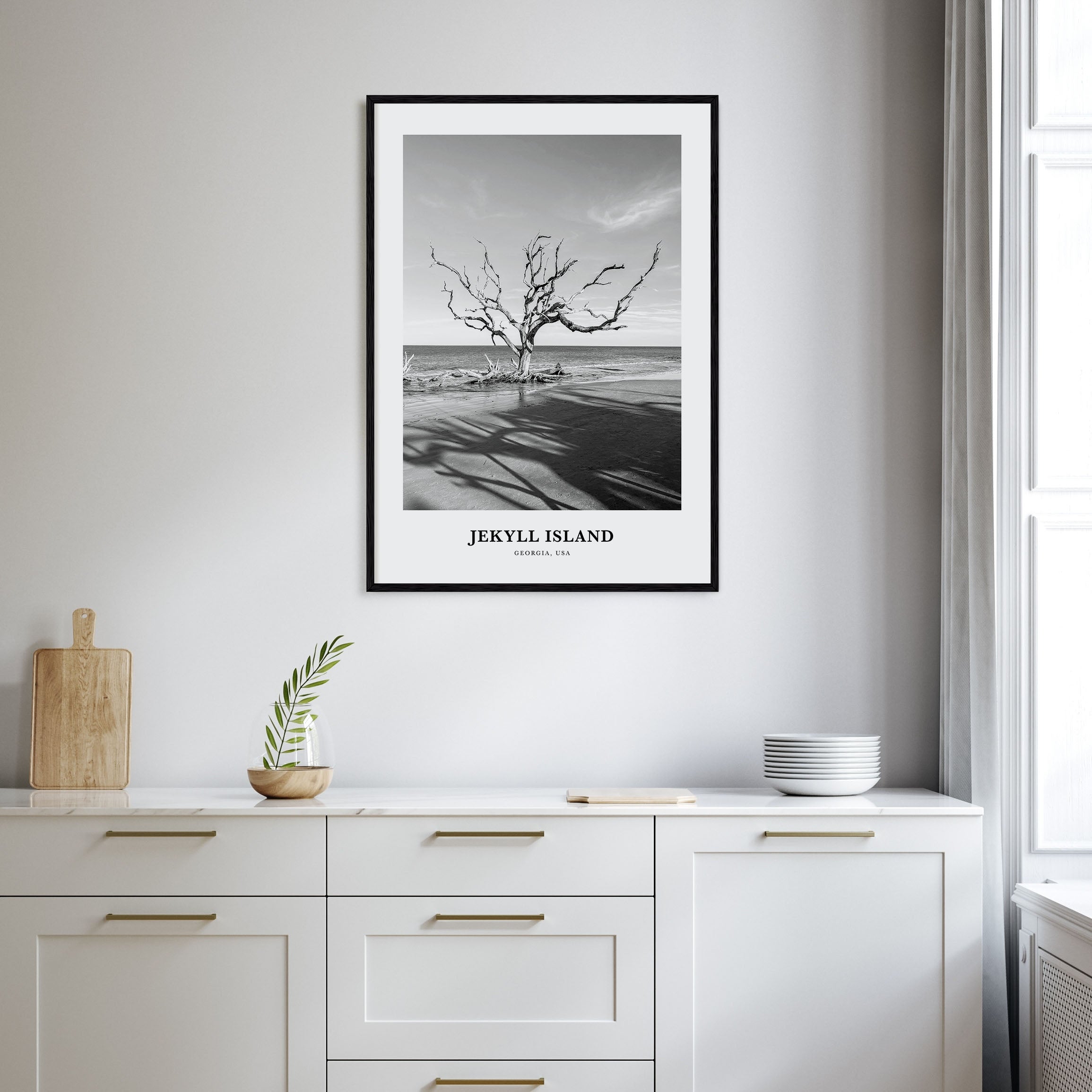 Jekyll Island Portrait B&W Poster