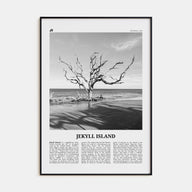 Jekyll Island Travel B&W Poster
