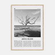 Jekyll Island Travel B&W Poster