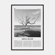 Jekyll Island Travel B&W Poster