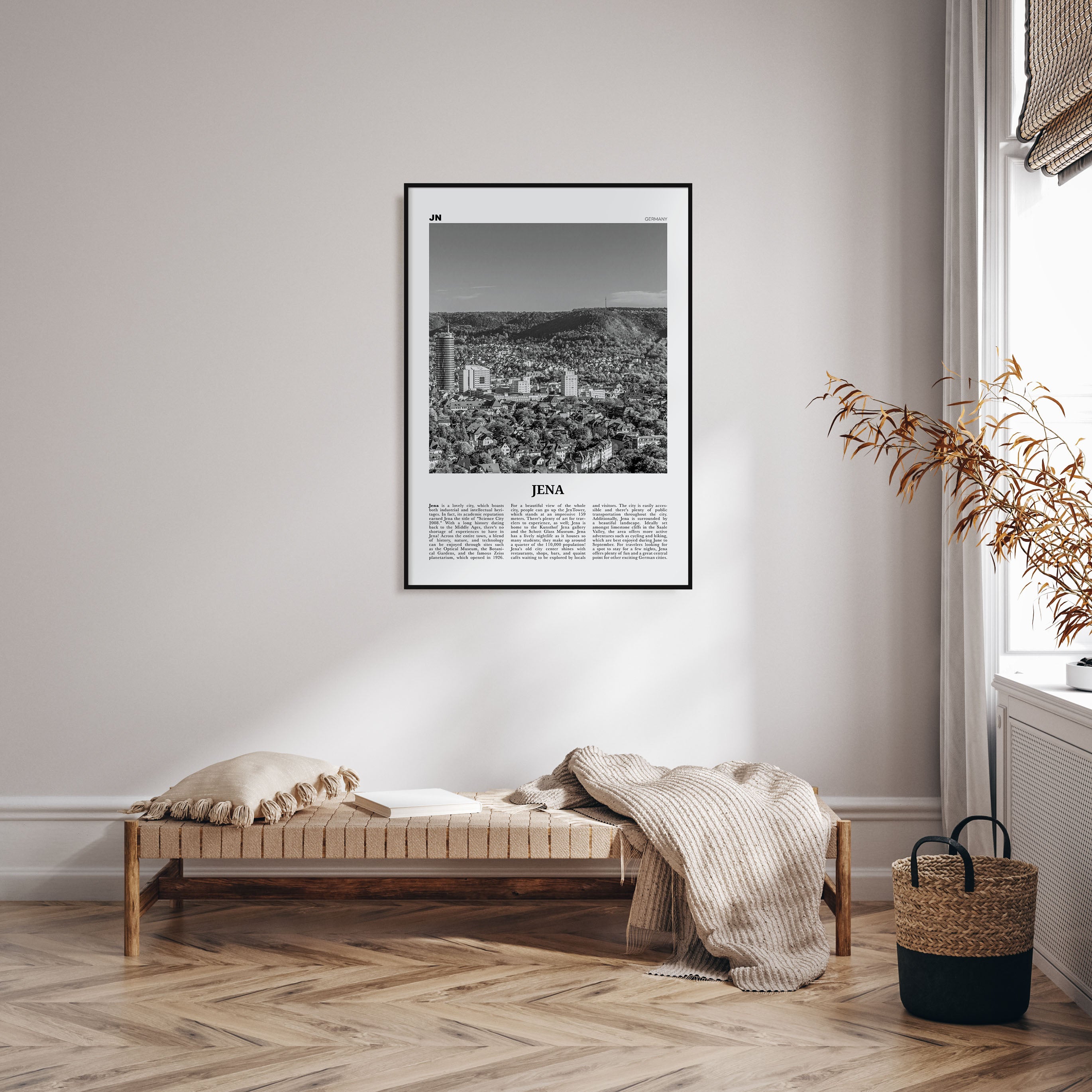 Jena Travel B&W Poster