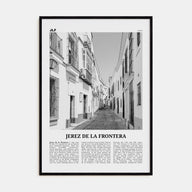 Jerez de la Frontera Travel B&W Poster